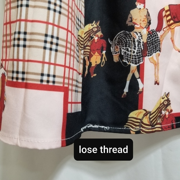 Equestrian Print Midi Skirt - Picture 4 of 9